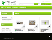 Tablet Screenshot of farmaciaenlaweb.com